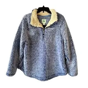 GreenTea Tops Green Tea Fuzzy Warm Teddy Bear Sherpa 4 Zip